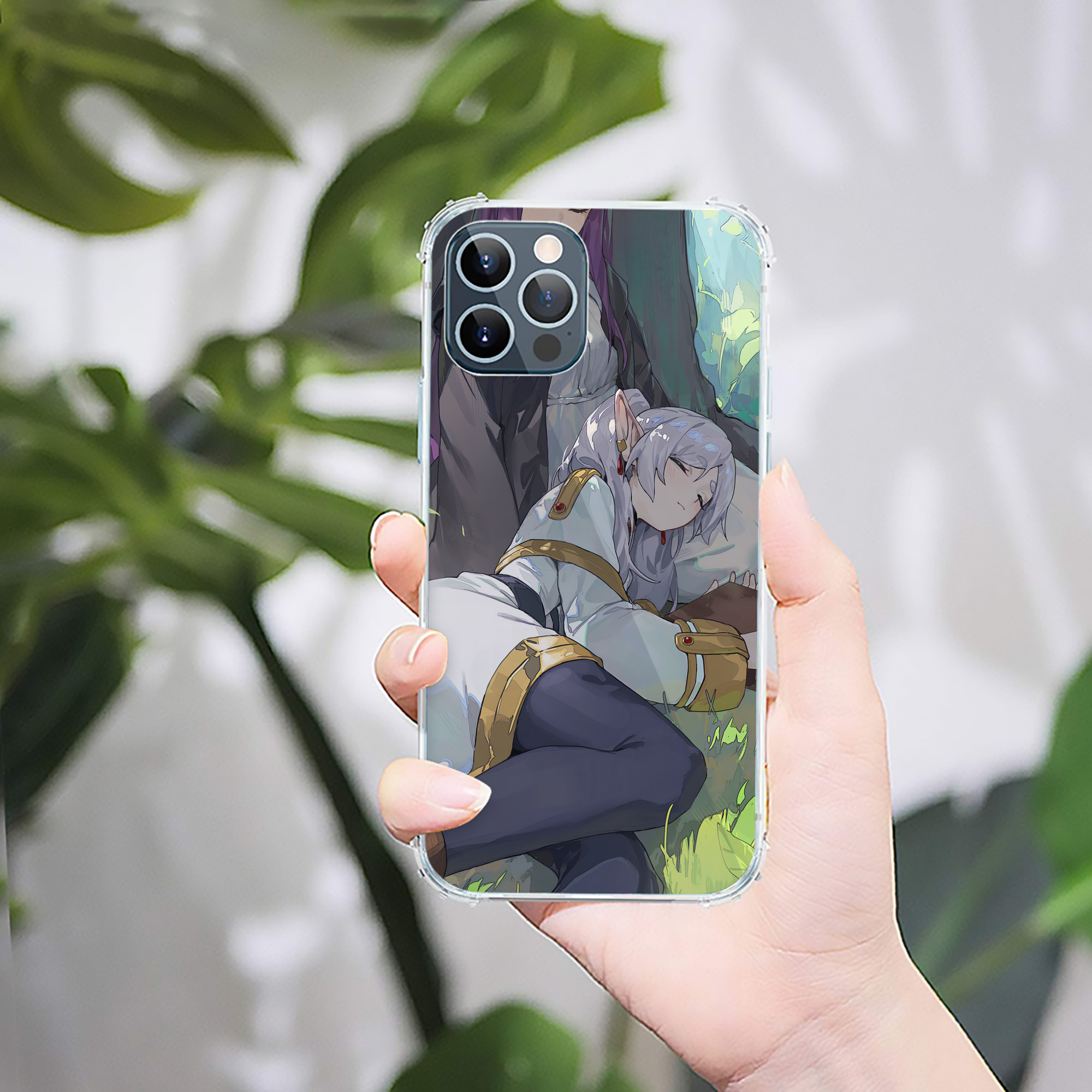（画像用） 葬送のフリーレン Frieren 【iPhone 12シリーズ対応】透明スマホケース（クリアソフトケース）